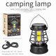 thumbnail image 2 of Linterna Portátil Para Acampar Luz de emergencia al aire libre de energía solar de linterna de atmósfera impermeable (amarillo negro), 2 of 8
