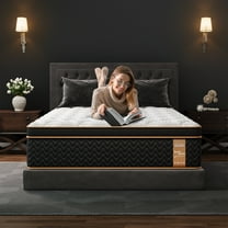 Sleepmax Dreams 14" Firm Full Hybrid Mattress in a Box, Euro Top, Adult