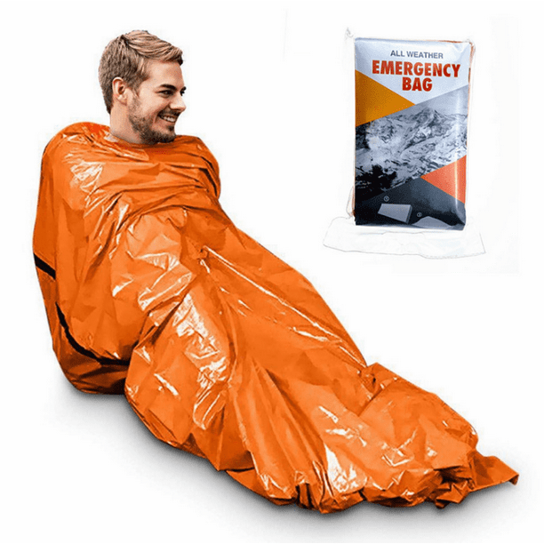 Amerteer Emergency Sleeping Bag Thermal Bivvy Use as Emergency Bivy