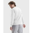 thumbnail image 3 of Hanes Beefy Men's Long Sleeve T-Shirt, Cotton White M, 3 of 4