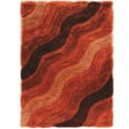 thumbnail image 2 of Linon Links 8' x 10' Hand Tufted Wave Shag Rug in Orange, 2 of 3