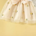 thumbnail image 6 of Edvintorg Toddler Girl Summer Outfits Cute Baby Girl Lace Knit Pineapple Mesh Bow Dresses Short Sleeved Dress 6Months-3Years, 6 of 7