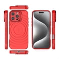 thumbnail image 2 of TECH CIRCLE for iPhone 16 Pro Case 6.3-Inch 2024, Slim Fit Lightweight Thin Basic Case with Hidden Kickstand on Camera, Plastic/Silicone Materials, Protective Cute Circle Back Cover Case, Red, 2 of 6
