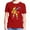 Red, variant on Boys Tshirts Banana Print Short Sleeve Kids Casual Playful Fruit Design Daily Wear Hawaiian Shirt