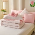 thumbnail image 4 of Koniroom 6 Pieces Pink Twin Size Comforter Set for Girls, Cute Bowknot Bed in a Bag Bedding Sets with Sheets, Pillowcases & Shams, Kids Bow Bedroom Decor, 4 of 13