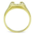 thumbnail image 3 of ETERNAL SPARKLES Women's Clear Pave CZ Horseshoe Equestrian Novelty Statement Fashion Ring - Gold, 3 of 4