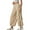 Khaki, variant on Lentta Parachute Pants for Women Elastic High Waist Full Twist Hiking Cargo Pants Trousers