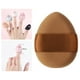 thumbnail image 4 of Esponja de maquillaje con punta de dedo, herramienta cosmética lavable de doble uso con correa, gota de agua Marrón, 4 of 9