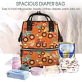 thumbnail image 5 of Daiia Monster Truck,Truck Cartoon Large Capacity Baby Bag Waterproof Stylish Diaper Bag Mummy Backpack Adjustable Straps Diaper BagBaby Essentials Bag, 5 of 6