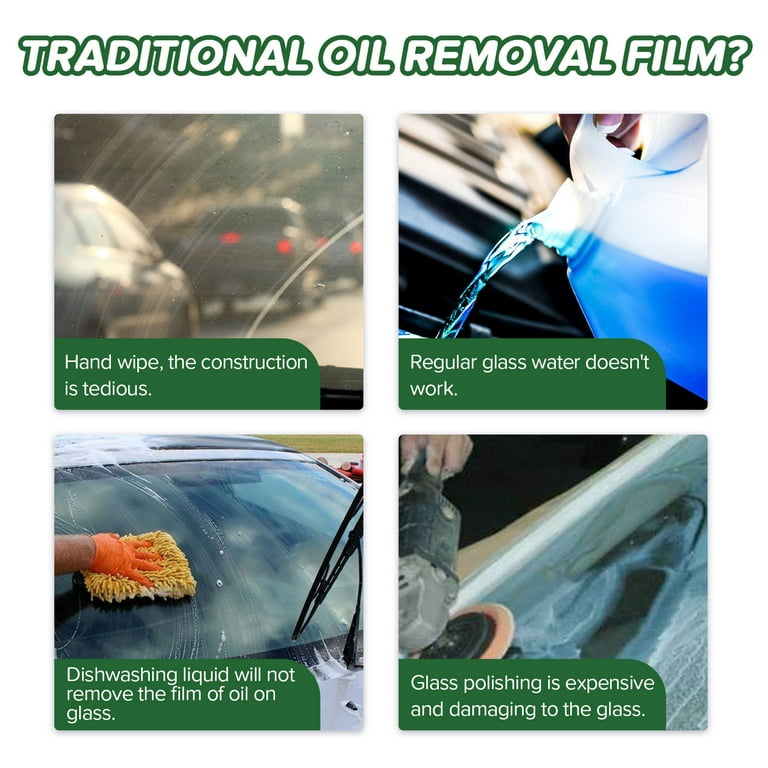 Car glass oil film removal wipes