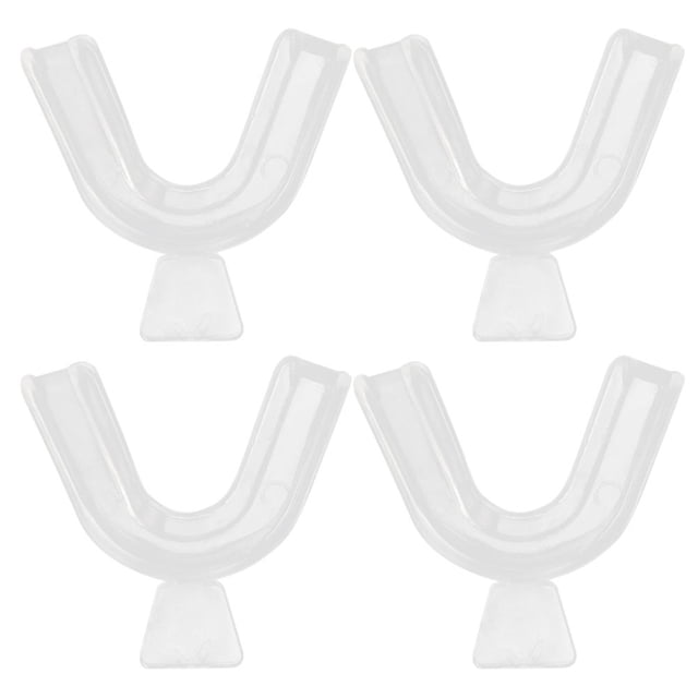 Ropa de Deporte Juego de tirantes protectores de dientes de silicona bandeja para blanquear los dientes con protector bucal (2 uds)