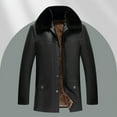 thumbnail image 2 of MaFYtyTPR Winter Jackets for Men Fashion Imitation Mink Velvet Warm Vintage Jacket Long Sleeve Winter Coat on Black M(US 4), 2 of 9