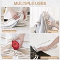 thumbnail image 6 of Simmore Kitchen Towels 18"x28"(8 Pack, Khaki), Large Cotton Striped Hand Towels Kitchen with Hanging Loop, Reusable Absorbent Dish Cloths for Washing Dishes, 6 of 8