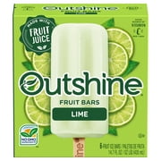 Outshine Lime Frozen Fruit Bars, 6 Count, 1 Pack, 14.7 oz