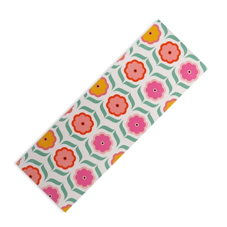 Society6 Showmemars Bright Retro Geometric Pattern (6mm) 24" x 70" Yoga Mat