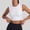 A1 White, variant on Womens Summer Yoga Shirts Cap Sleeve Crew Neck Open Back Cutout Crop Tops Cross Wrap Hem with Built-in Support Bra Stretchy Breathable Slim Fit Athletic Running Gym Tees Black S