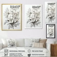 thumbnail image 4 of Designart "Tranquil Black And White Orchid I" Orchids Wall Decor, 4 of 7
