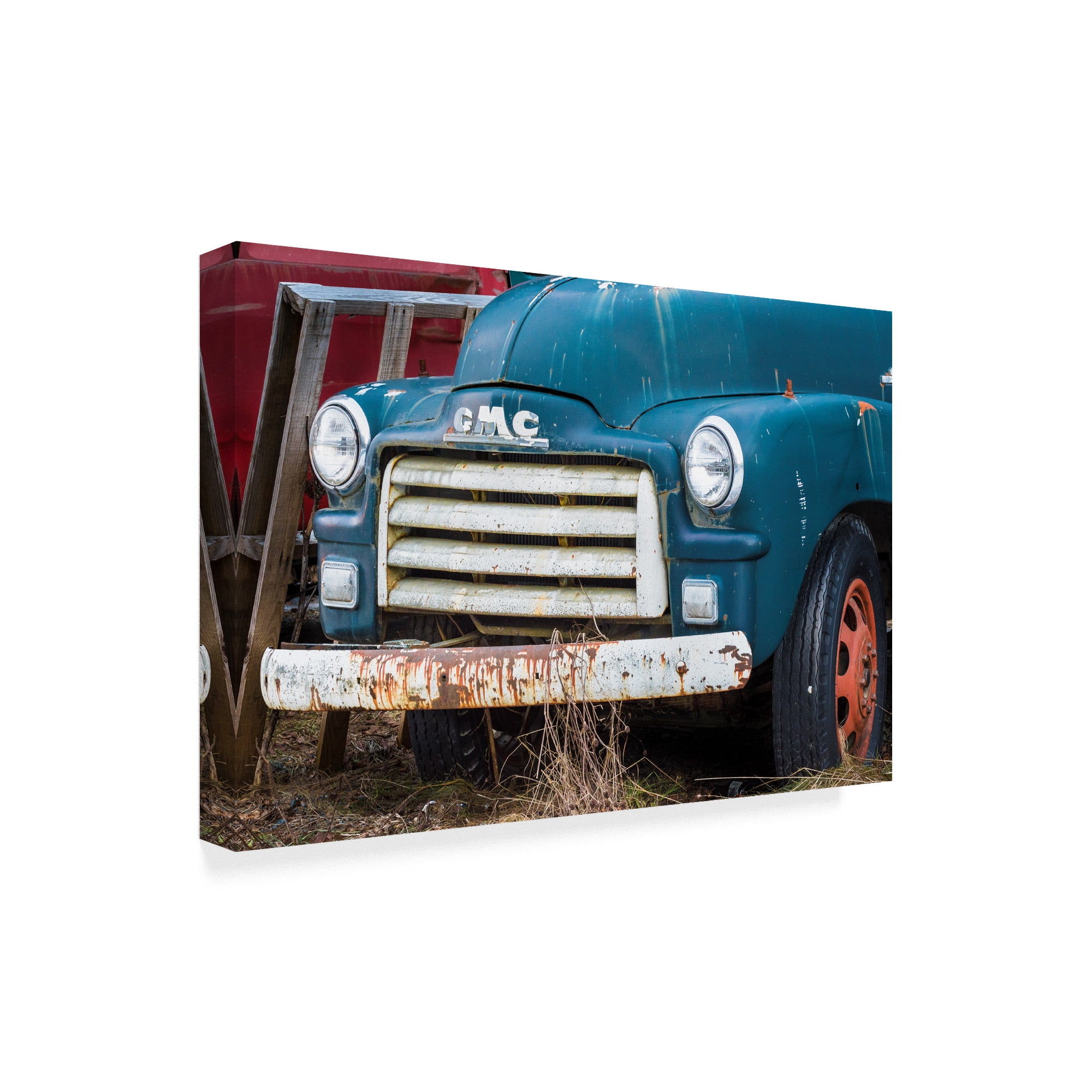 Trademark Fine Art 'Old Gmc Truck' Canvas Art by Brenda Petrella Photography Llc