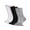 Black+Gray+White, variant on 3 Pairs Men's Cushioned Sport Crew Socks, Athletic Basketball Running Socks