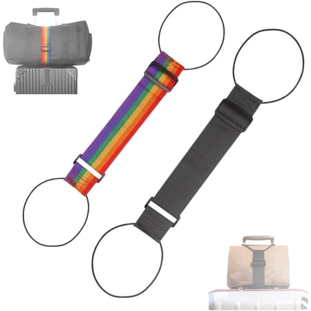 Multi Use Strong Adjustable Luggage Connector Straps, 2026 New Flexible and Adjustable Elastic Fastening Belt for Luggage Strap, Add a Bag Easy to Travel Suitcase