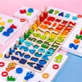 thumbnail image 3 of PVCS Intellectual Development Training Kids Geometric Puzzle Matching Game Wooden Toy Gift for Kids, 3 of 9