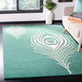 thumbnail image 2 of Safavieh Soho Teal Contemporary Rug - Square 6', 2 of 2