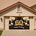 thumbnail image 2 of Golden Theme 60th Birthday Celebration Banner Decorative Balloons Event Banner for Birthday Party Anniversary Milestone Occasion, 2 of 9