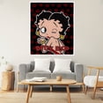 thumbnail image 3 of Betty Boop Twin Blanket 40"X50", Soft Flannel Fleece Bed Blanket Suit for Home Bed, Sofa & Dorm, 3 of 6
