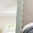 thumbnail image 2 of Modway Emmeline Scalloped Rectangle Floor Mirror in Sage, 2 of 9