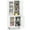 White, variant on Topbuy 70.5" Tall Kitchen Pantry Cabinet Cupboard w/ 4 Translucent Doors Freestanding Sideboard White