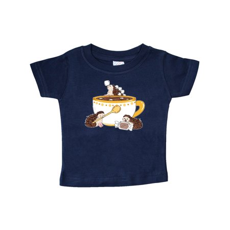 

Inktastic Cute Hot Chocolate Hedgehogs Gift Baby Boy or Baby Girl T-Shirt
