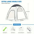 thumbnail image 3 of Sports Tent, Super Large 1-3 Person Transparent Waterproof Tent, Outdoor Clean Bubble Tent, rain shelter for Watching Sports Events, Camping, Fishing, 3 of 7