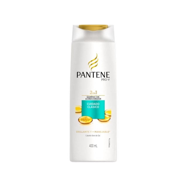 Pack de 12 Shampoo Pantene 2 en 1 Cuidado Clásico 400 ml Pantene Cuidado Clásico