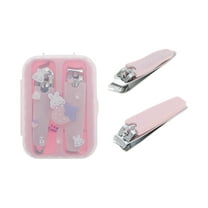 Unique Bargains 2 Pcs Cute Box Nail Clipper for Women for Men Pink