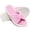 Pink, variant on Knivor Open Toe Bow House Slippers for Women Soft Coral Fleece Non Slip Flat Indoor Slide Slippers for Bedroom Lounge