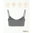 thumbnail image 6 of MeMoi  2 Pair Pack Gathered Front Cup Training Bra - Girls - Female, XL-16, Light Gray Heather, 6 of 7