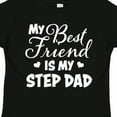 thumbnail image 4 of Inktastic My Best Friend is My Step Dad with Hearts Boys or Girls Toddler T-Shirt, 4 of 5