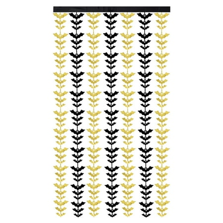 

Veki Bat Rain Curtain Hanging House Bat Props Party Decoration Rain Curtain Pendant Clear Beads Roll