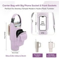 thumbnail image 6 of CozyNestFinds Carrier Bag with Phone&Flap Pockets for Stanley 40/30oz Tumbler with Handle, Insulated Neoprene Cup Holder Carrier Bag w/Shoulder & Handheld Strap Fits Stanley Cup Accessories, 6 of 17