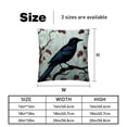 thumbnail image 5 of Crow Set of 2 Velvet Throw Pillow Covers Inserts for Bed Pillow, Decorative Pillows - 16x16 18x18 20x20 Inches with Unique Patterns for Various Occasions, 5 of 6