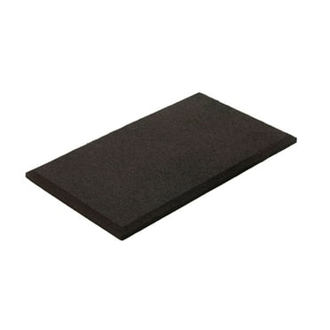 GroundSmart 54” x 32” Recycled Brown Rubber Playground Swing Mat, Single Child Safety Play Mat