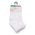 thumbnail image 5 of Wonder Nation Girls' Ankle Socks, 3-Pack, Sizes S-L, 5 of 5
