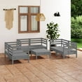 thumbnail image 5 of vidaXL 7 Piece Patio Lounge Set Honey Brown Solid Pinewood, 5 of 25