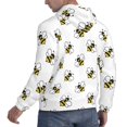 thumbnail image 6 of Lsque Bee Pattern Casual Men's Hoodie,Hooded Sweatshirt with Kangaroo Pocket,Pullover Hoodie-X-Large, 6 of 7