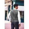 thumbnail image 4 of COOFANDY Men's Business Suit Vest Casual Dress Vest Slim Fit Formal Waistcoat, 4 of 10