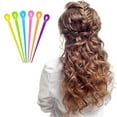 thumbnail image 3 of NOGIS 90 Pieces Brush Roller Pick Plastic Roller Pick Hair Curler Roller Pin for Hair Curling Styling Accessories for Christmas Valentine's Day Present (Random Color), 3 of 7