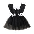 thumbnail image 3 of Gaexia Baby Girls Party Romper, Ruffle Backless Bodysuit Bowknot Decor Mesh Tutu Dress Outfit, 3 of 5