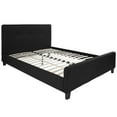 thumbnail image 3 of Emma + Oliver Queen Size Three Button Tufted Platform Bed in Black Fabric, 3 of 9