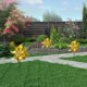 thumbnail image 5 of Repelente de Pájaros FLhrweasw Molinetes Láser Molino Viento Jardín Patio Amarillo, 5 of 9