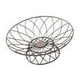 thumbnail image 3 of TISHITA Fruit Basket Wrought Iron Fruit Stand Large Capacity Fruit Vegetable Holder Storage Basket for Kitchen Restaurant Bread Snack Brown L, 3 of 8